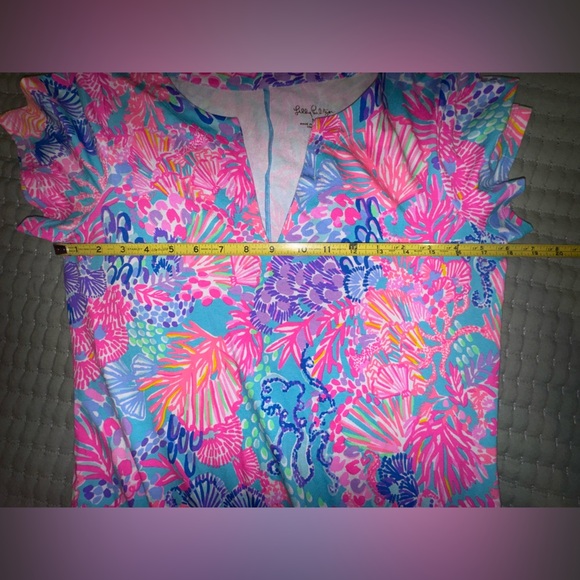 Lilly Pulitzer UPF 50+ Sophiletta Dress  Fished My Wish Multi Size Medium NWOT - Picture 2 of 10